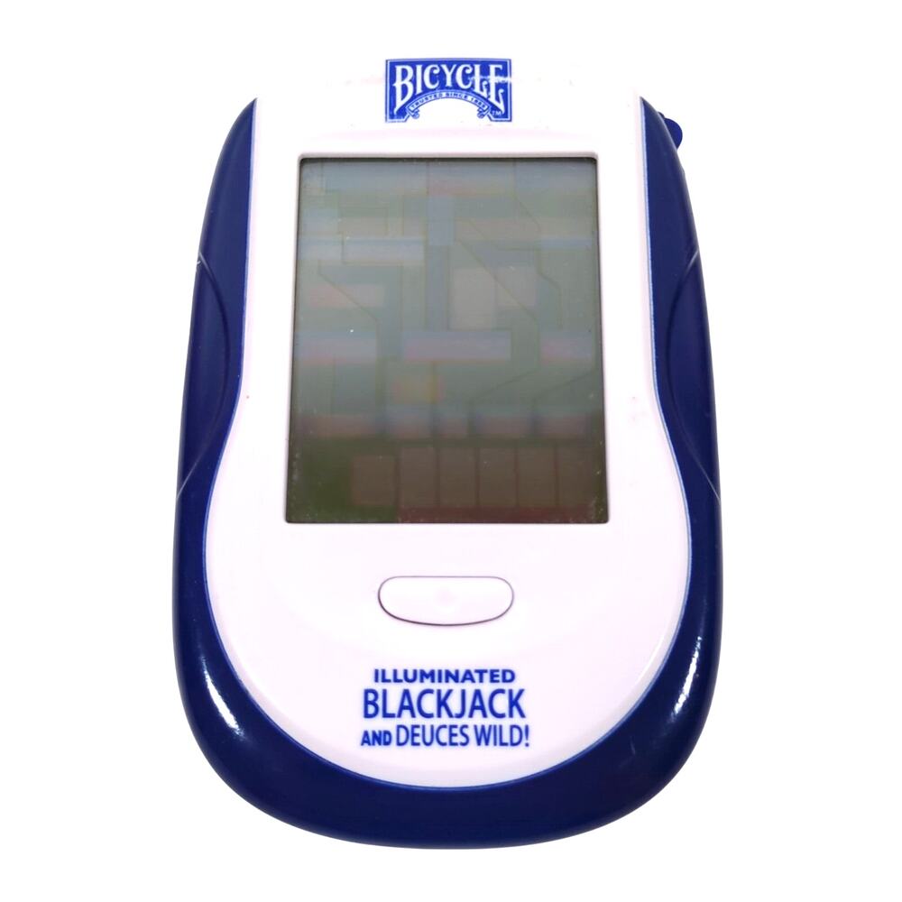 Bicycle Blackjack Deuces Wild Handheld Game 2005 Illuminated Used Good Tested